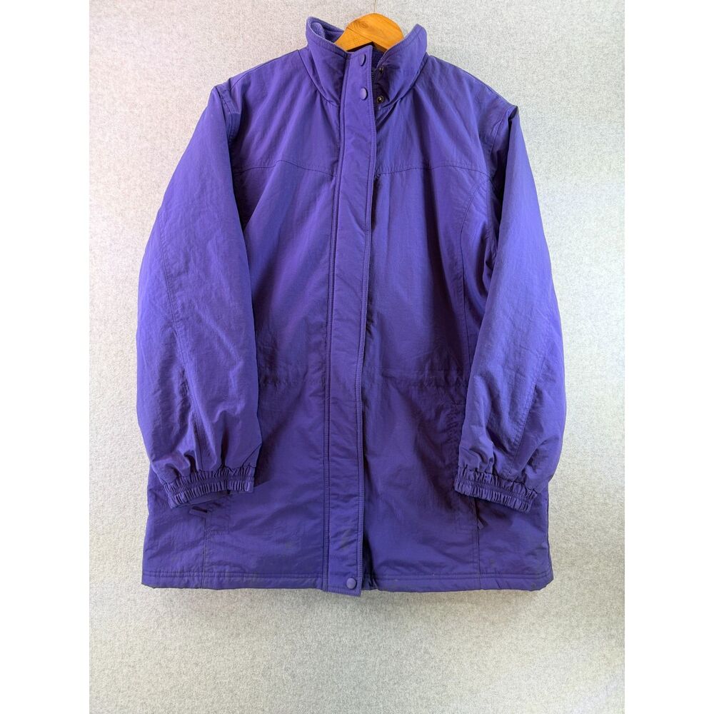 Anthony Richards Women’s Purple Fleece Lined Hooded Winter Coat Large